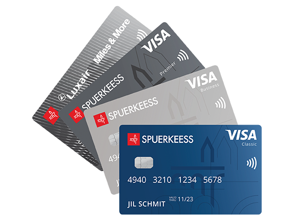 Les cartes de crédit de Spuerkeess