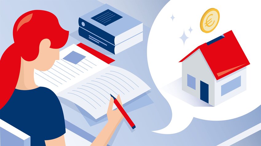 Étudiante souscrit une épargne logement pour son futur bien immobilier