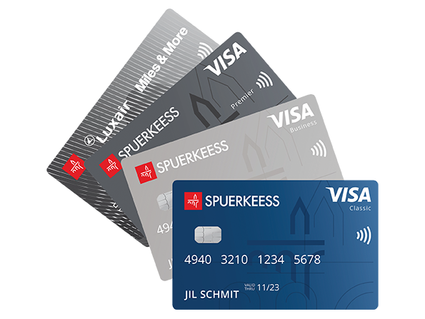 Les cartes de crédit de Spuerkeess