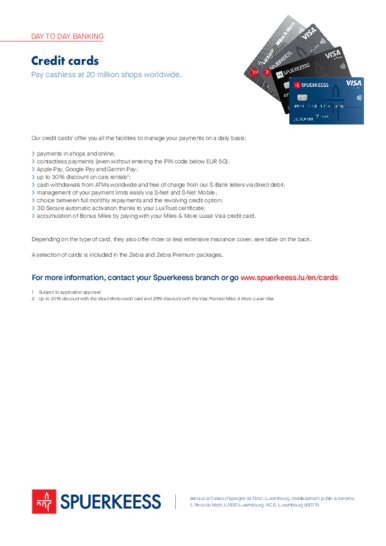 Credit cards