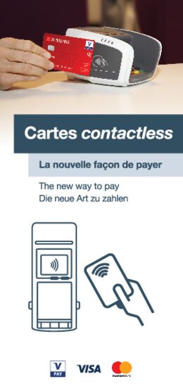 Faltblatt "cartes contactless"