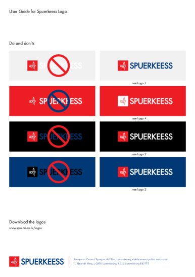 Spuerkeess Logo User Guide