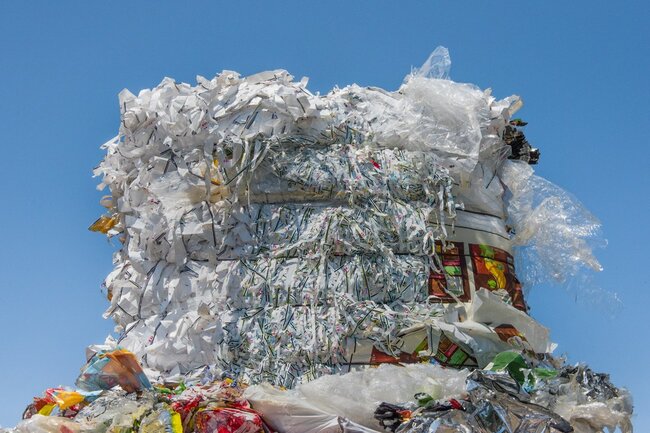 Déchets broyés