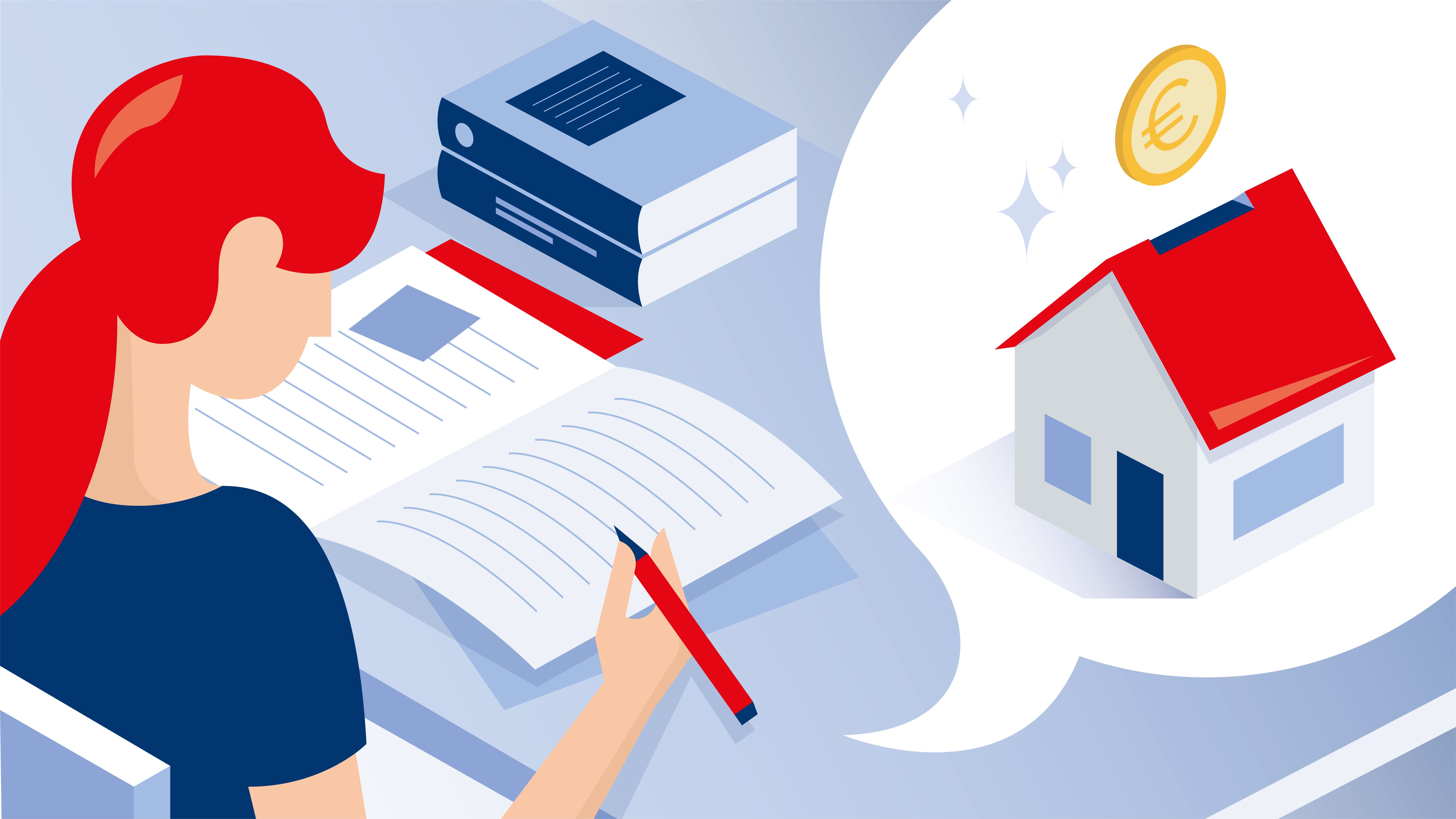 Étudiante souscrit une épargne logement pour son futur bien immobilier